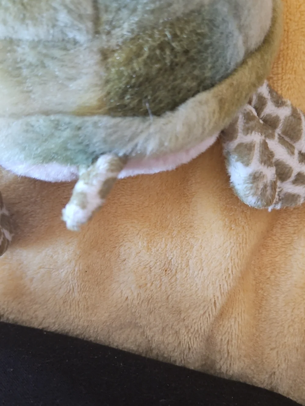 Plush Turtle Reptile Toy - Green and Tan